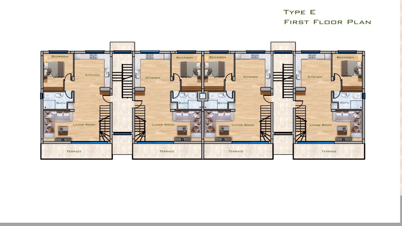 Type E First Floor Plan