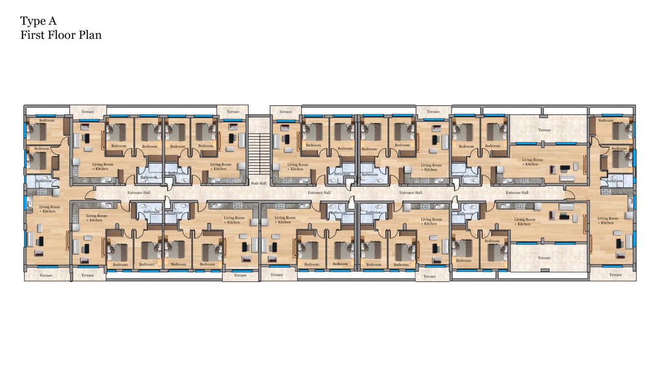 Type A First Floor Plan Medium