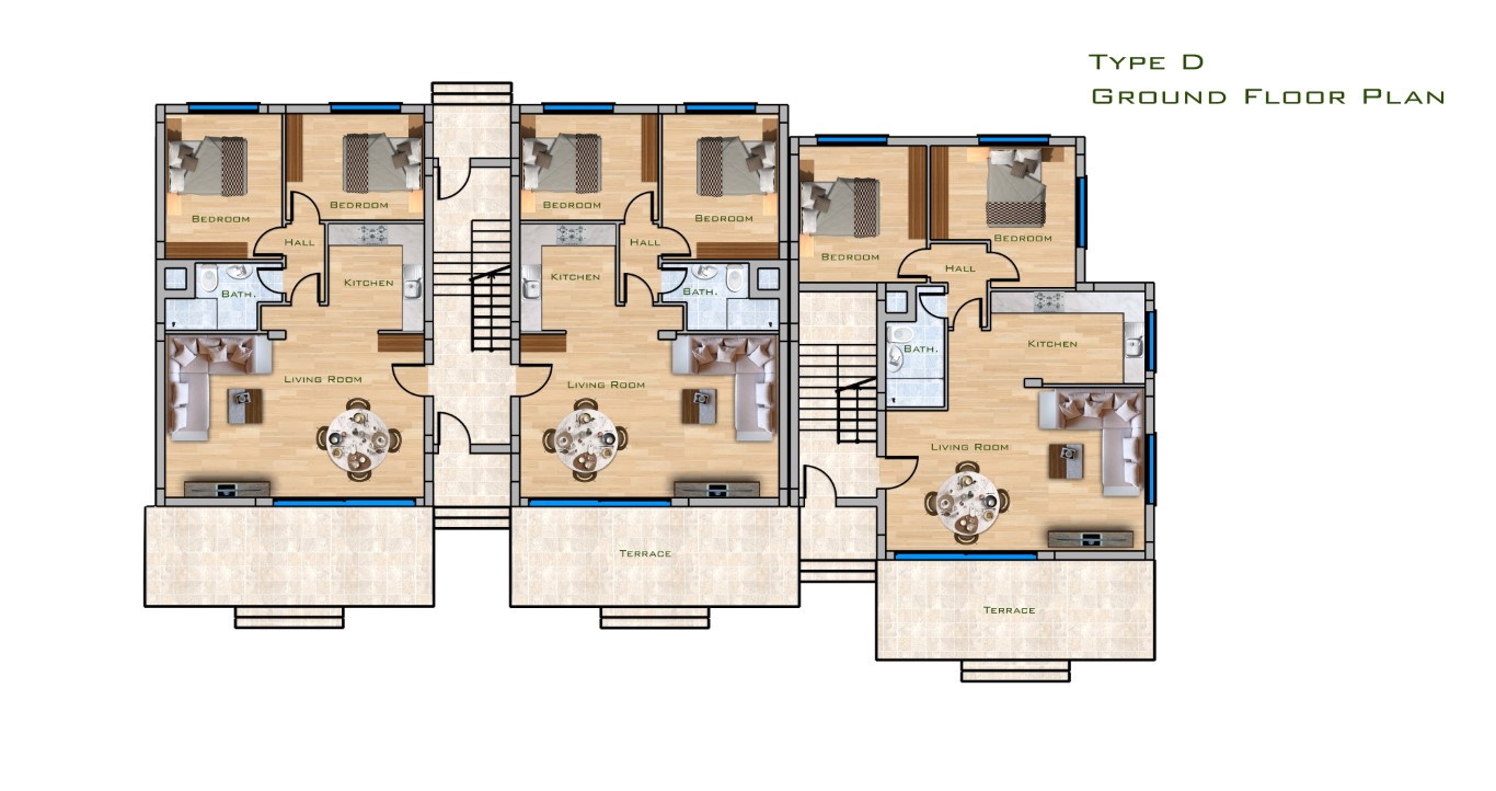 Type D Ground Floor Plan