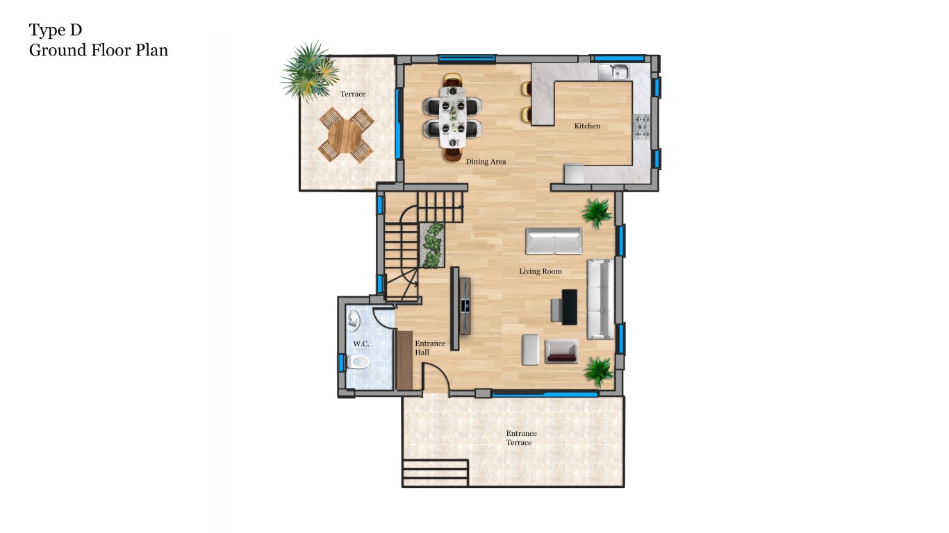 Type D Ground Floor Plan Medium